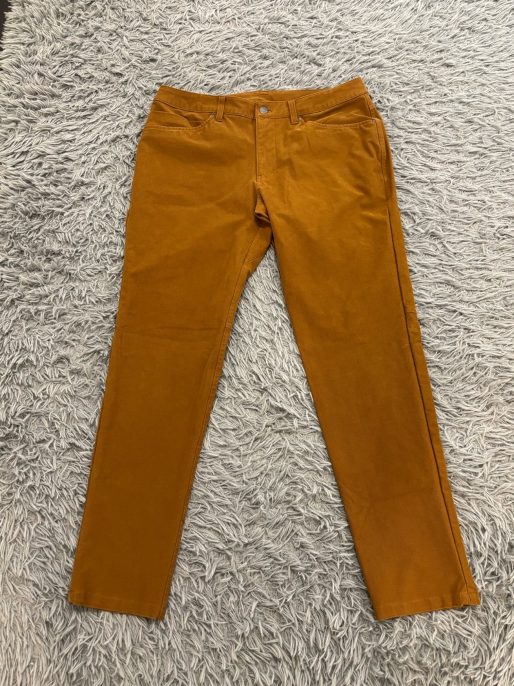 Lululemon ABC Pant Slim Fit Utilitech Mens 34x31 Copper Brown Chino M5ABNS